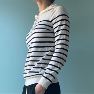 striped hooded sweater